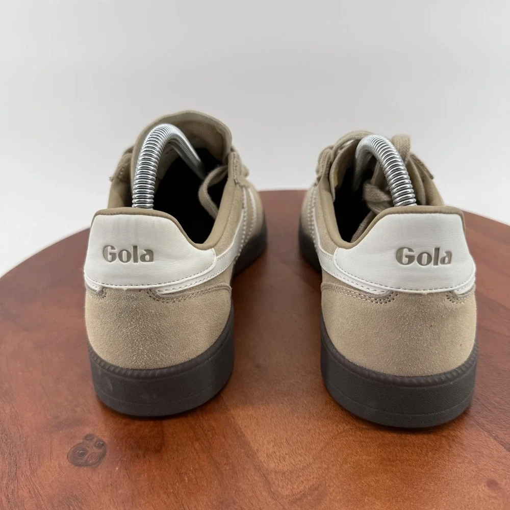 Gola Viper Retro Terrace Casual Sneakers Womens Taupe White Suede  Shoes 8.5 US